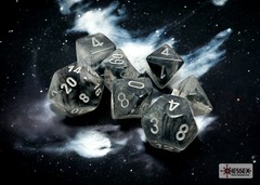 Polyhedral 7-Dice Set CHX27578 - Borealis Light Smoke/Silver Luminary